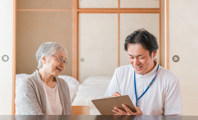 訪問リハビリテーション担当者の写真